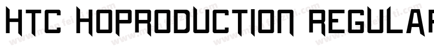 HTC HoProduction Regular字体转换